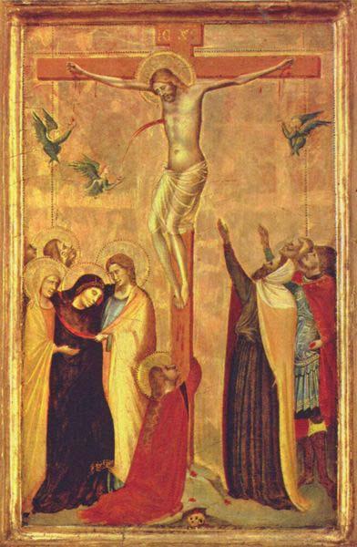 Bernardo Daddi Crucifixion Sweden oil painting art